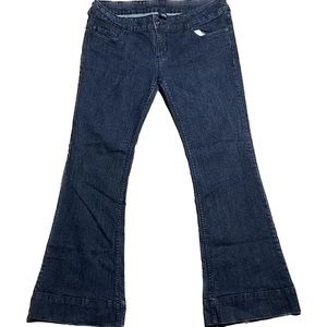 Blue asphalt bell bottoms size 15